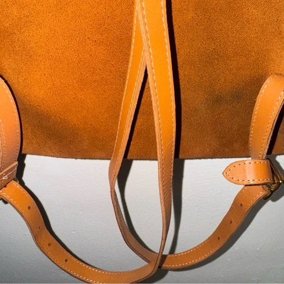 Clare V Marcelle Suede Backpack with Stripes